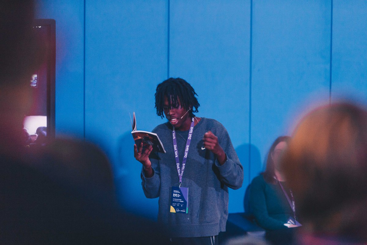 Isaiah Hull was a wonderful opening for #DotYork last week. For all those that asked, Isaiah’s book ‘Nosebleeds’ is available to buy now from <a href="/wbphull/">Wrecking Ball Press</a> wreckingballpress.com/product/nosebl…