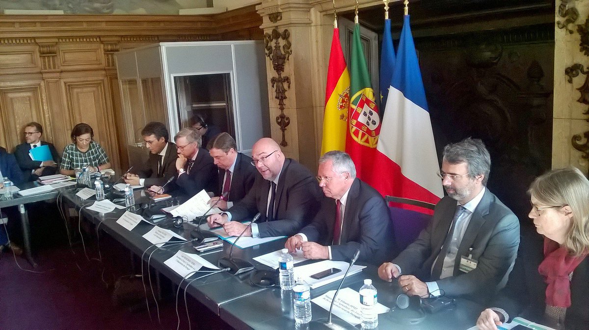 DGTresor_Iberia's tweet photo. Administraciones nacionales y regionales, y profesionales 🇫🇷🇪🇸🇵🇹 constituyen en París el Comité Mixto del #plátano para defender conjuntamente los intereses del sector europeo 🍌@Min_Agriculture @mapagob @agricultura_pt @StTRAVERT @LaBananeDurable @ASPROCAN #APEB  #GESBA https://t.co/XHabyNSK2h