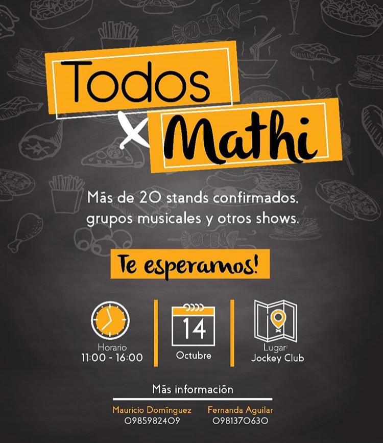 windrosepy's tweet image. Somos solidarios!! Por eso te invitamos a que seas parte de la comilona a beneficio de Mathi, el domingo 14 de OCTUBRE en el Jockey Club de 11:00 a 16:00hs, estaremos presentes apoyando, nos vemos!!! #TodosxMathi #WR