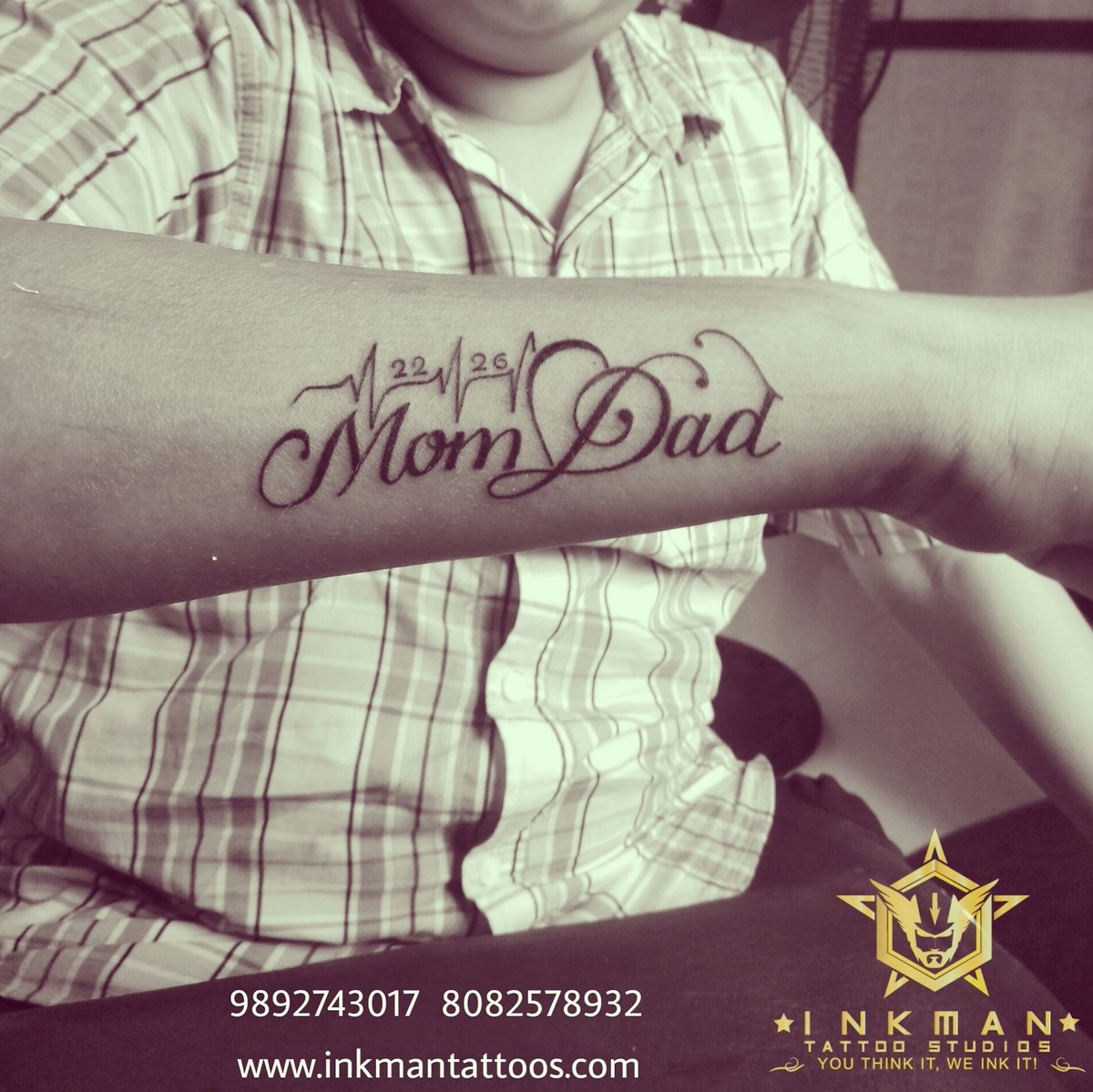 cool mom and dad tattoos for men