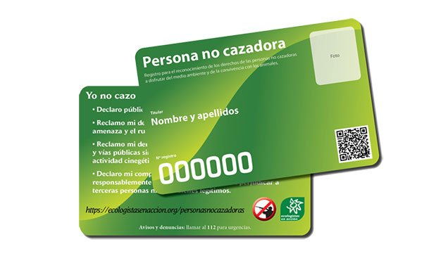 El Carnet de la Persona no Cazadora, la nueva provocación de Ecologistas en Acción bit.ly/2pL52E0 #ElCotodeCaza #Caza #Cazadores #EcologistasEnAcción #Carnet #Provocación #Anticaza #YoSíCazo