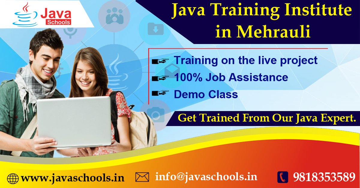 ipshita005's tweet image. Java Training Institute in Mehrauli | Java Schools
Visit Here: javaschools.in/software-train…
- Training on the live project 
- 100% Job Assistance
- Demo Class 
- Get Trained from Our Java Expert. 
Call Us @ 9818467801
#JavaTraining #JavaInstitute #JavaCaterers #Java