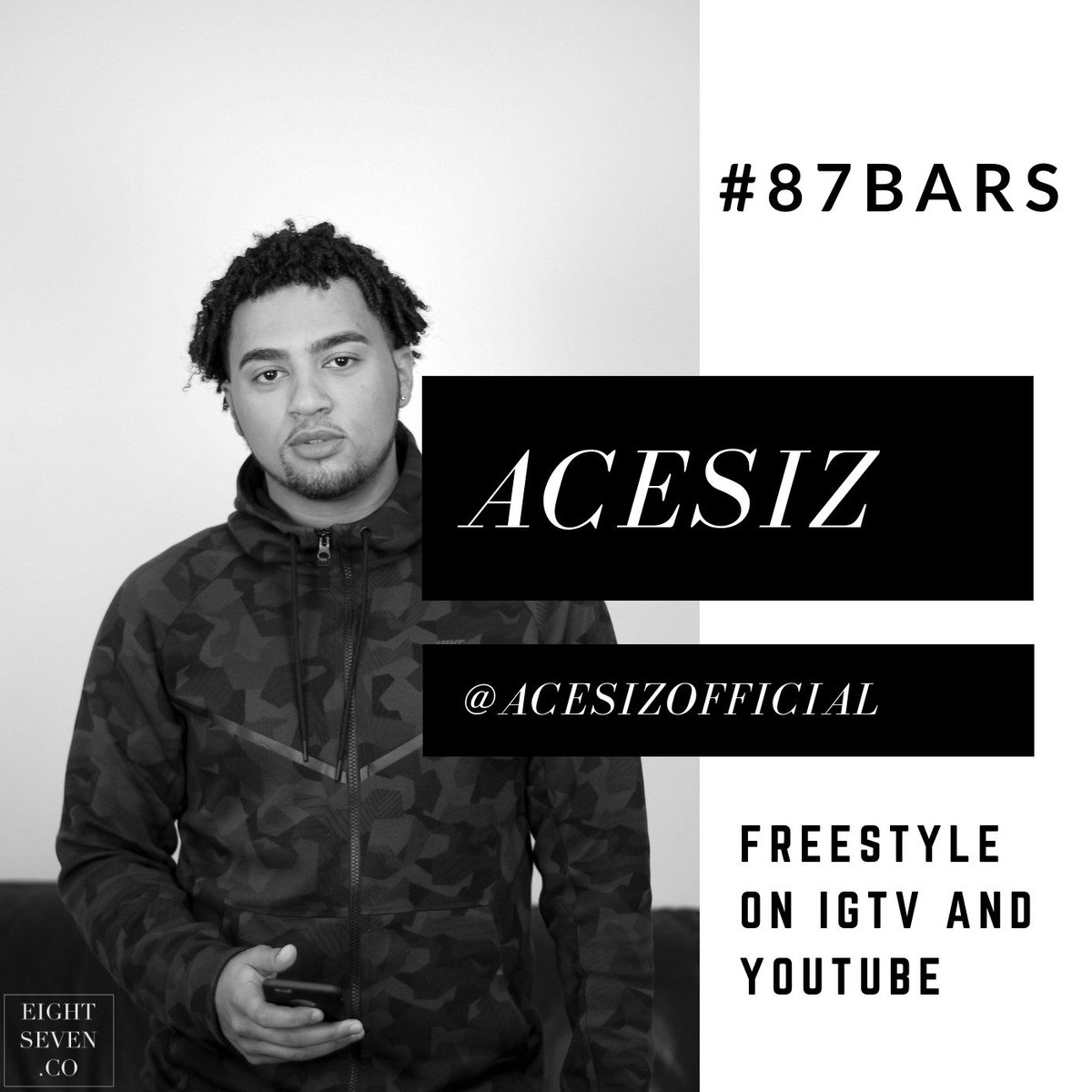 eightsevenuk's tweet photo. We got a new #87bars for you today!
Click on the link below to watch @AcesizOfficial drop a quick freestyle!
YT - https://t.co/VI2PH8jOez
#freestyle
#rap
#Rappers
#uk
#music https://t.co/ZUVMkEwlYu