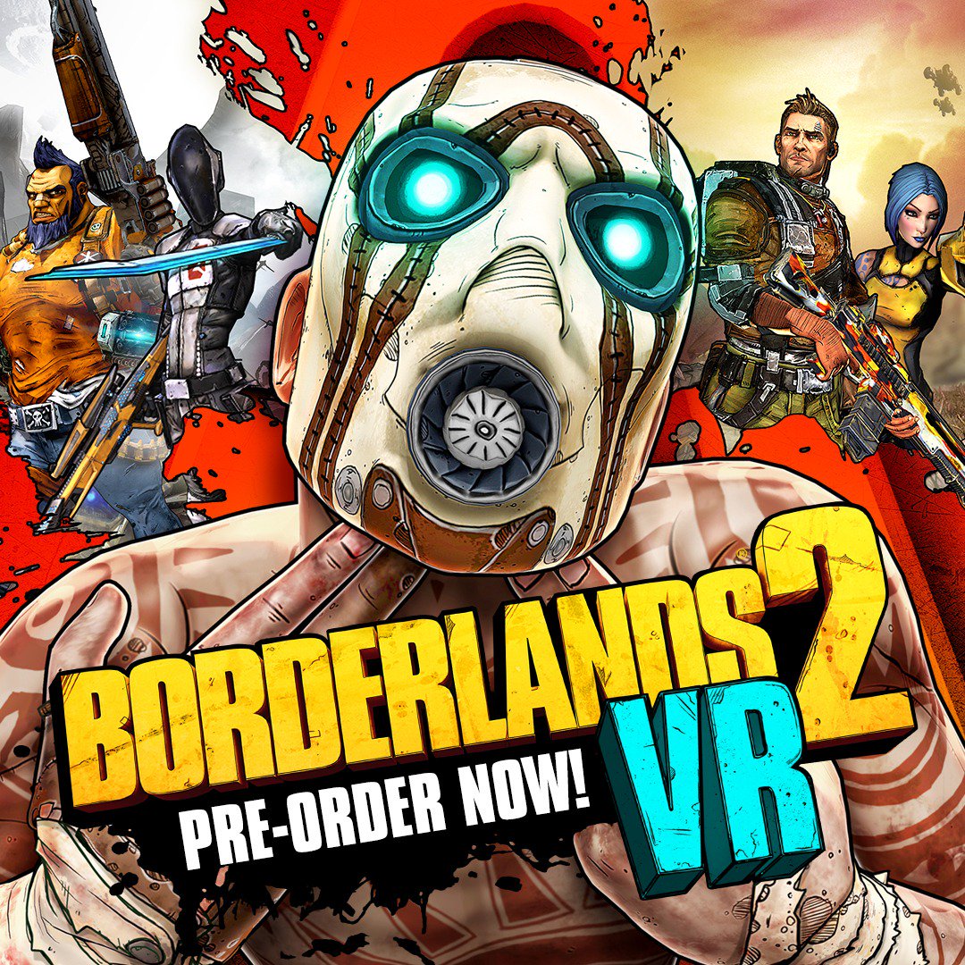 Borderlands's tweet photo. For the first time ever, physically immerse yourself in the mayhem-filled world of Borderlands! Borderlands 2 VR arrives Dec 14! #BL2VR
Learn more. ➜ https://t.co/Vpoj7mUbce https://t.co/8ldt33PUud
