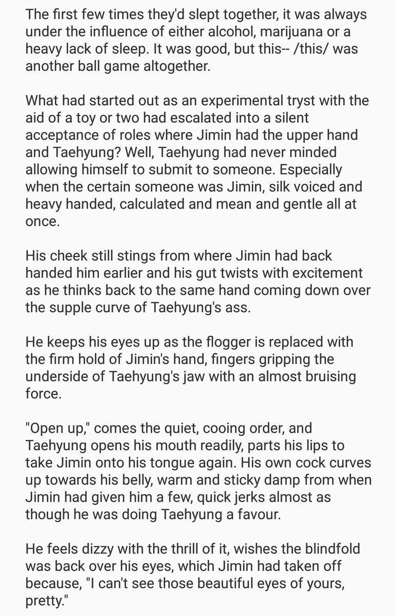  #vmin / nsfw The more he gets to know Jimin, the more he wants to. [6/?]