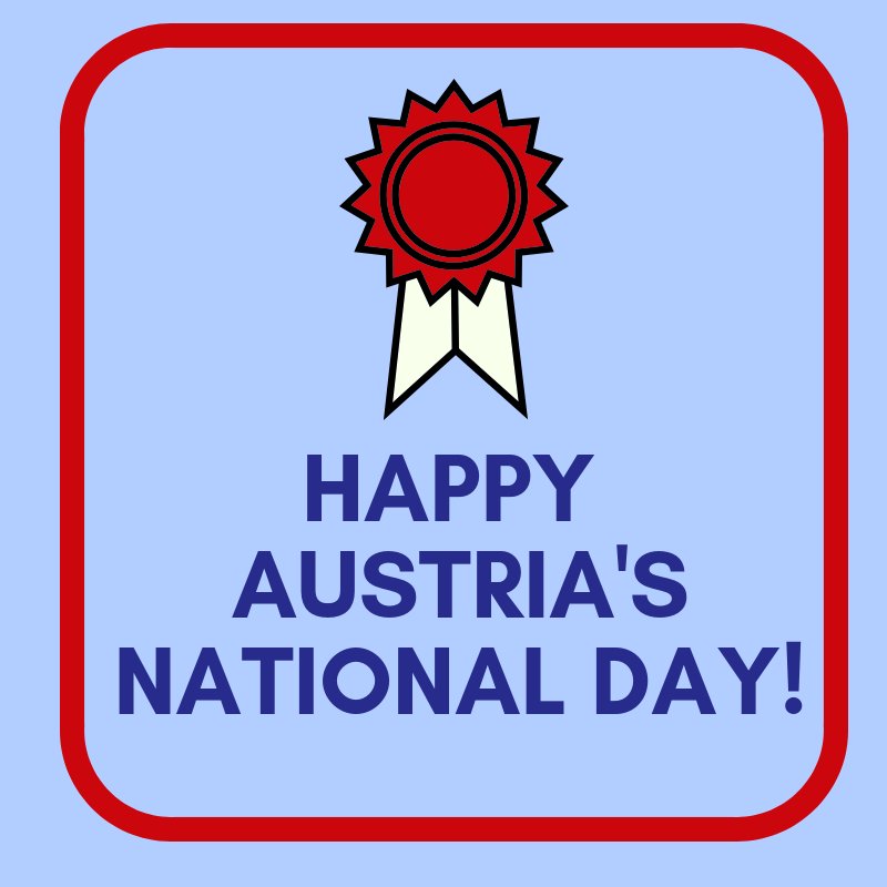 On 26 October 1955 the Austrian Parliament passed the constitutional law on permanent neutrality. Since then that day has been celebrated as the #NationalDay!
