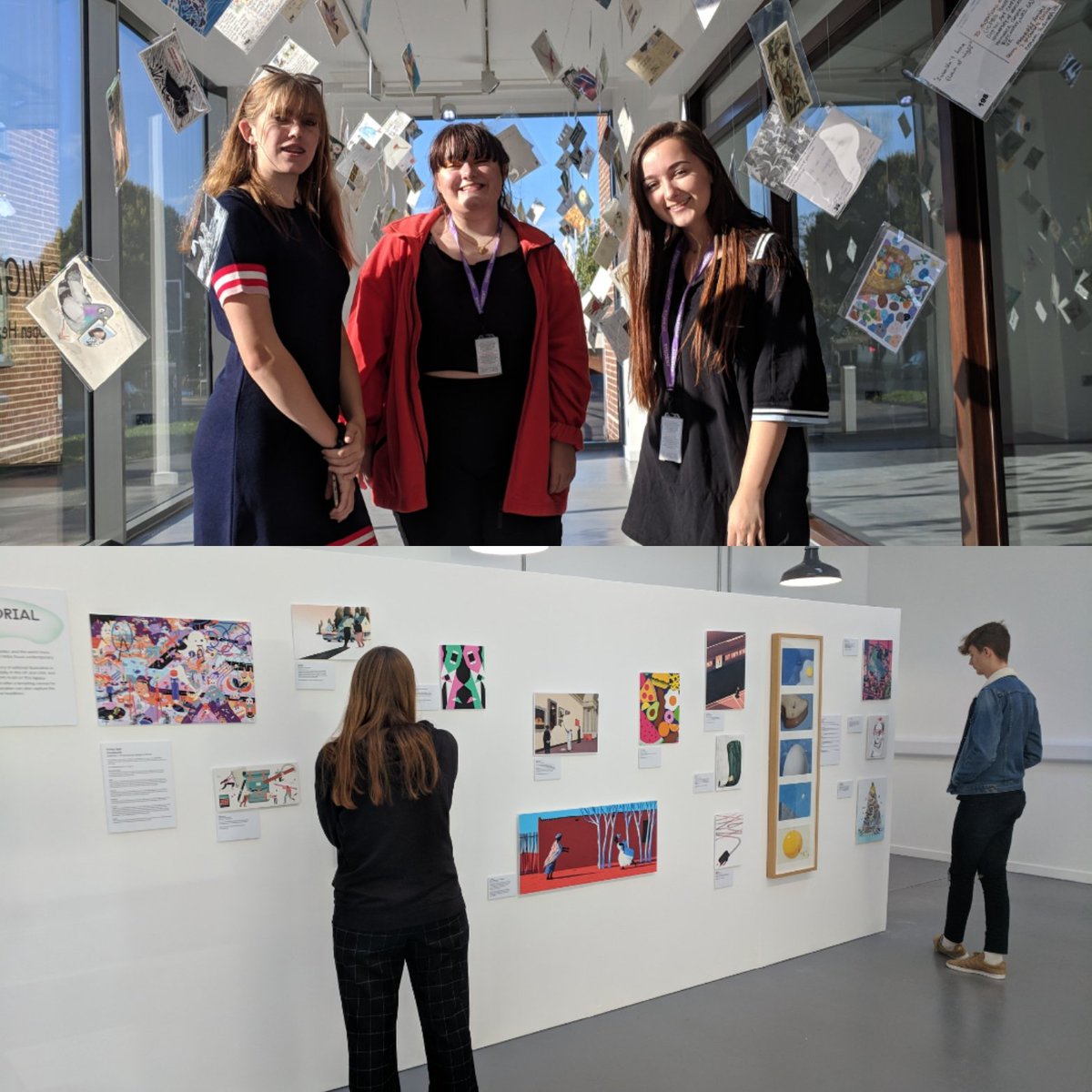 CWLCartdept's tweet photo. Year 12 visit to Worcester University Art House for the World Illustration Awards 2018 Exhibition #@theaoi #Alevelfineart https://t.co/OV2USPi9Nr