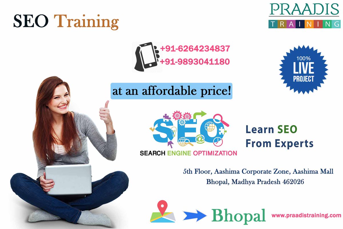 praadistraining's tweet photo. Learn #SEO with Live Project in Bhopal!

For more inquiry ➡️ https://t.co/6fYCvH66Ee

#seotraininginbhopal https://t.co/7RqkcrCP0b