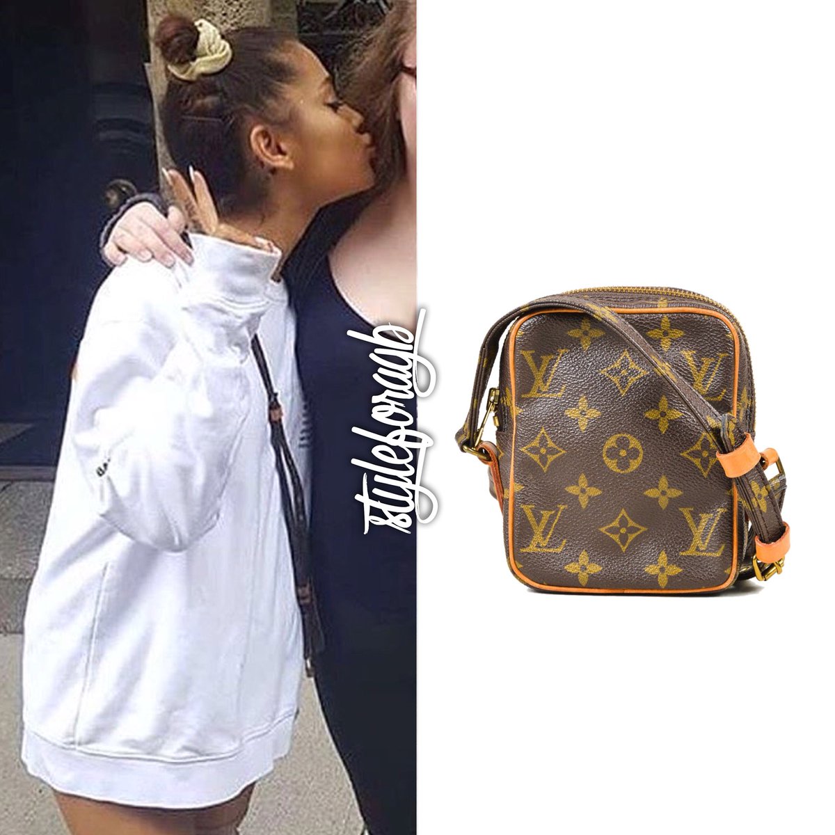 ariana grande louis vuitton danube outfit