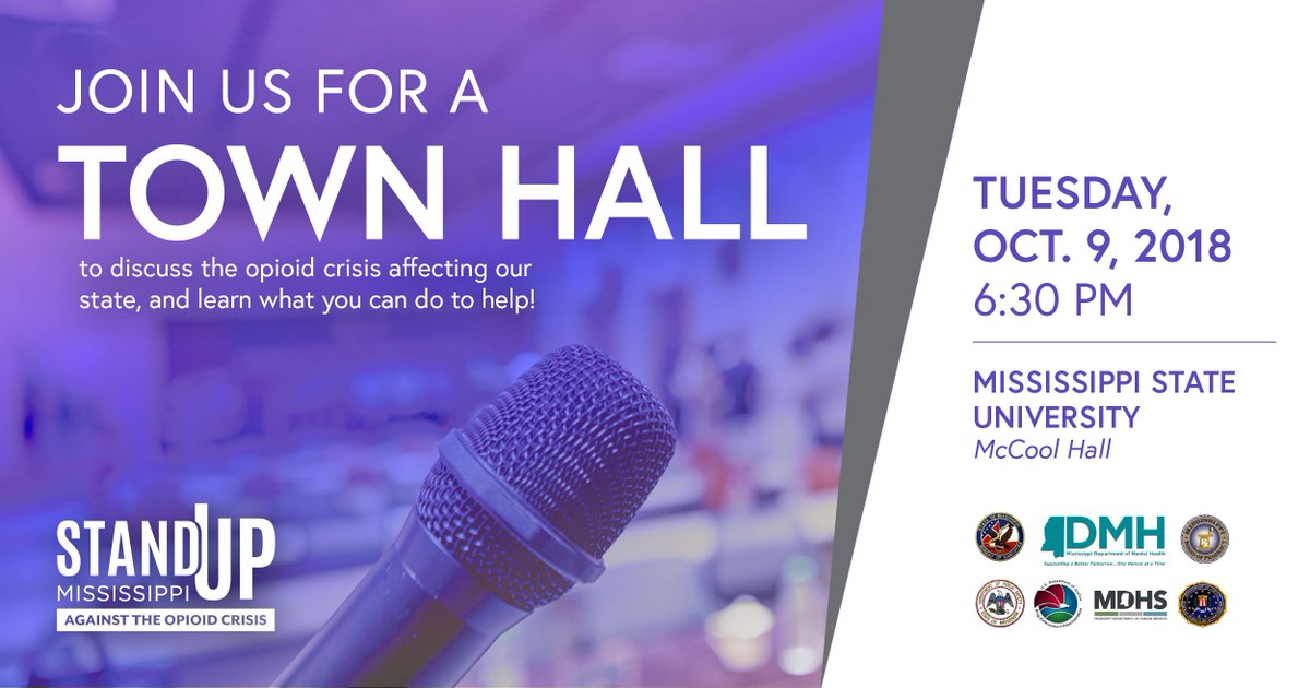 StandUp_MS's tweet photo. Join us tonight at 6:30 p.m. for a Student Town Hall Meeting at Mississippi State University. Check out our Facebook page for details https://t.co/qvEc5PUYMW #RecoveryTuesday https://t.co/MH0tRsvkbe