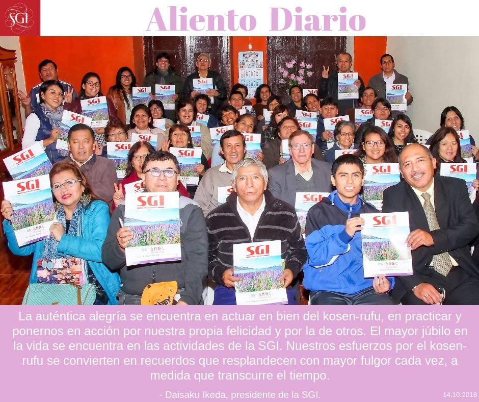 SGI_Peru's tweet photo. ¡Feliz  domingo!

#alientodiario #daisakuikeda #psgi #sgi #paz #cultura #educación https://t.co/Ff3HvCOCZz