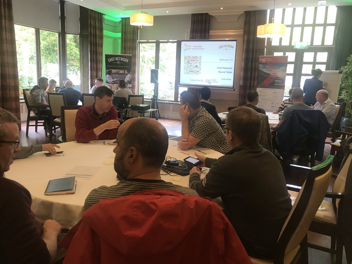 ChefNetworkIRL's tweet photo. Well fair play to the #Kerry #Chefs. Room filling up for 2nd #ChefsRoundTable @TheBrehon with @NoelRecruitJobs - fantastic turnout.
Thanks to @chadpbyrne for hosting & promoting.
Letβs hope the #Kilkenny & SouthEast chefs turn out in such force next wk @mountjuliet @gastrocat81 https://t.co/DboGIfMW7m