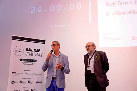 tic's tweet photo. Onze equips van participar al #RailMapChallenge, el hackató per repensar el mapa integrat del transport ferroviari de l’àrea de Barcelona i fer-lo tan dinàmic, de fàcil ús i configurable per l’usuari com sigui possible https://t.co/iDFfuMO086 #SmartCat https://t.co/oEW9GNRrqZ