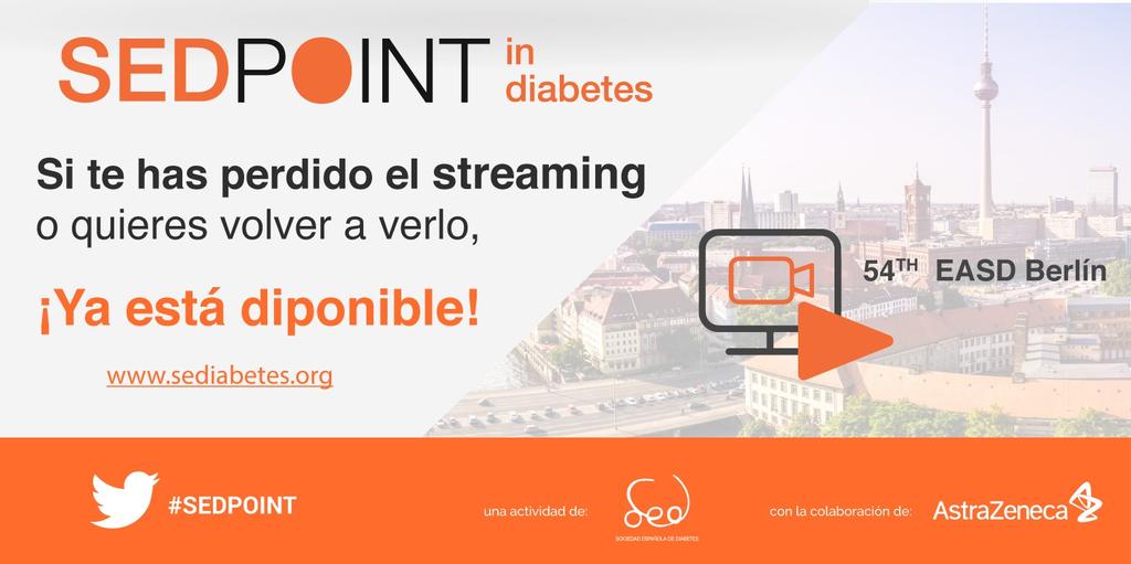 Foroactua's tweet image. Si te perdiste el streaming de nuestro #SEDPOINT o quieres volver a verlo puedes encontrarlo en nuestra web sediabetes.org  Todas las novedades sobre #diabetESP del Congreso #EASD2018pic.twitter.com/bzR2j0KG3c dlvr.it/Qmn08B