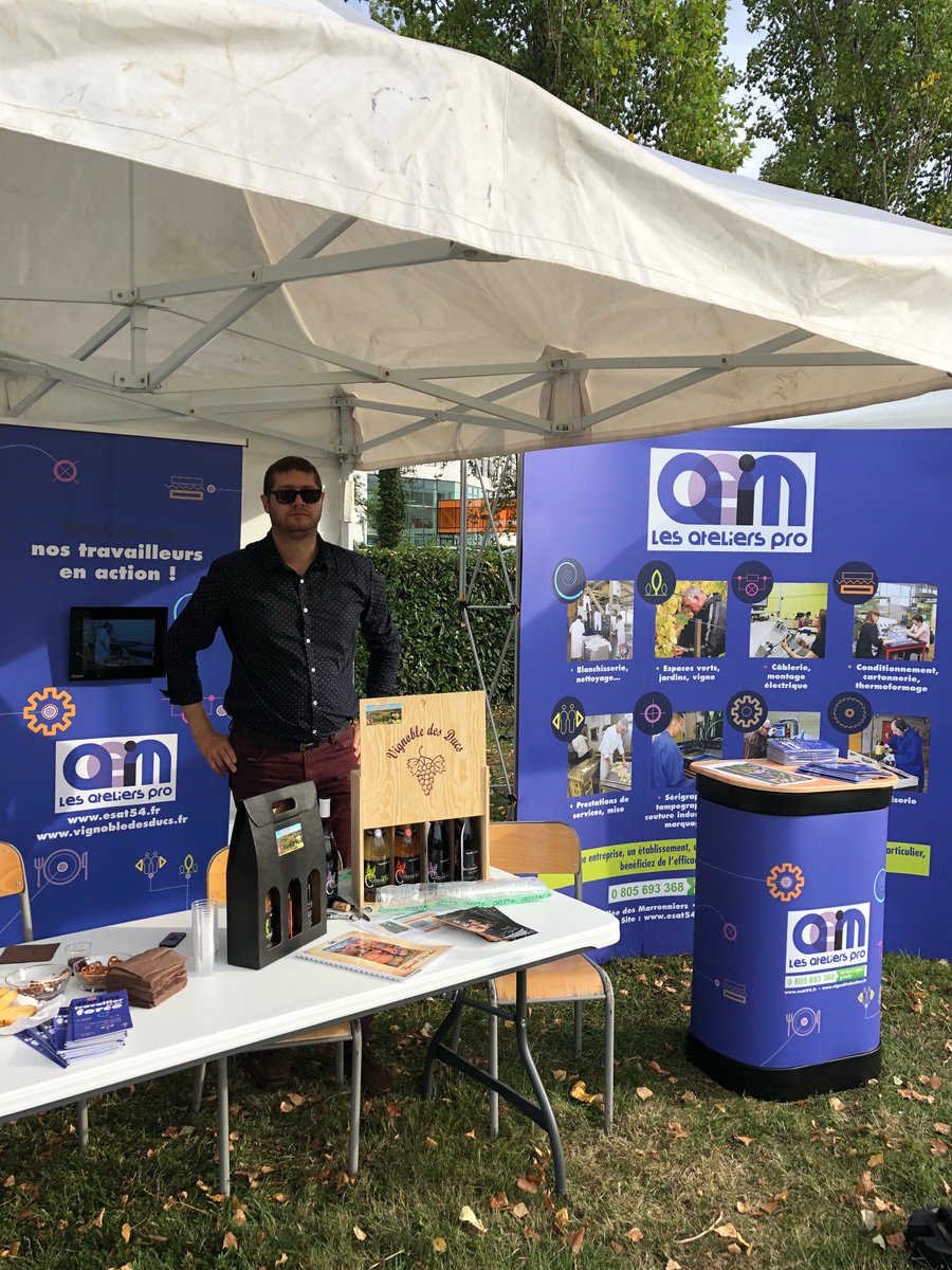 AEIM_Adapei54's tweet photo. Il y a quelques jours, Les Ateliers Pro étaient présents à la fête du Technopôle de Nancy Brabois, organisée par l'association @NBTECH54. Les visiteurs ont pu découvrir les différents savoir-faire de nos ESAT et de notre Entreprise Adaptée.
Plus d'infos : https://t.co/VHNnB3lkOB https://t.co/75LDoDFohc