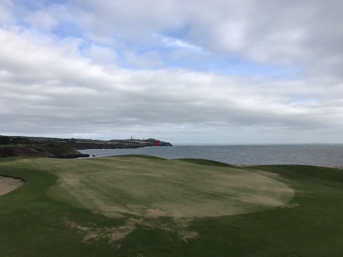 3mm CSI Graden followed by 12mm core aeration &amp; sand, sand, sand - great progress on greens at Blainroe