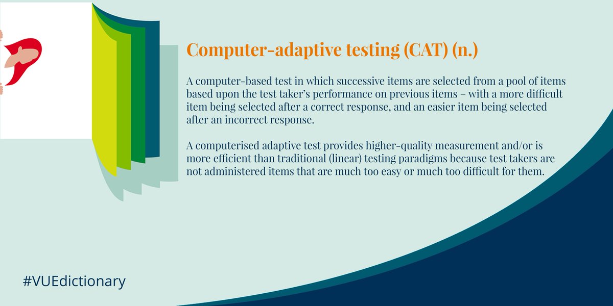 PearsonVUE's tweet image. #VUEdictionary #computeradaptivetesting #computerbasedtests #items #questions #items #itemdesign #exams