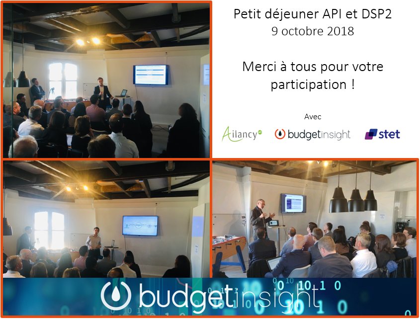 Merci à tous pour votre présence ce matin ! #API #DSP2