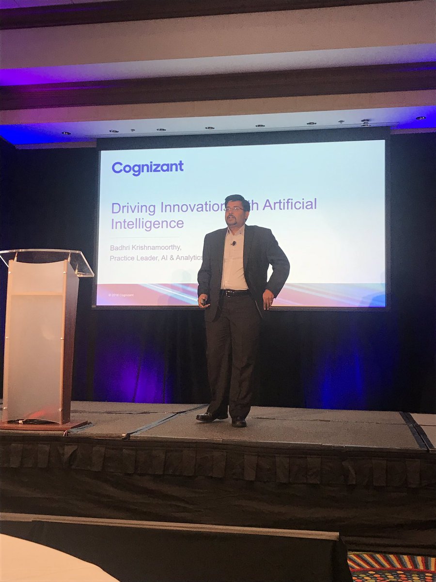 vensri's tweet image. Driving Innovation with Artificial Intelligence by @badhrik #cognizant #hpccsummit