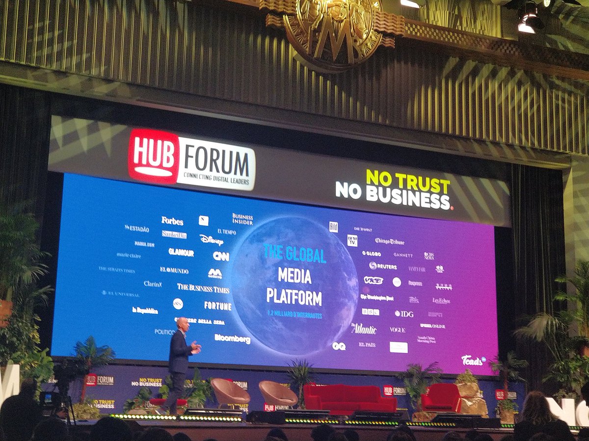 2/3 des 300 plus grands médias dans le monde travaillent exclusivement avec <a href="/Teads/">Teads</a> en touchant 1.2 milliards d'internautes. #HUBFORUM #CentraleDigitale