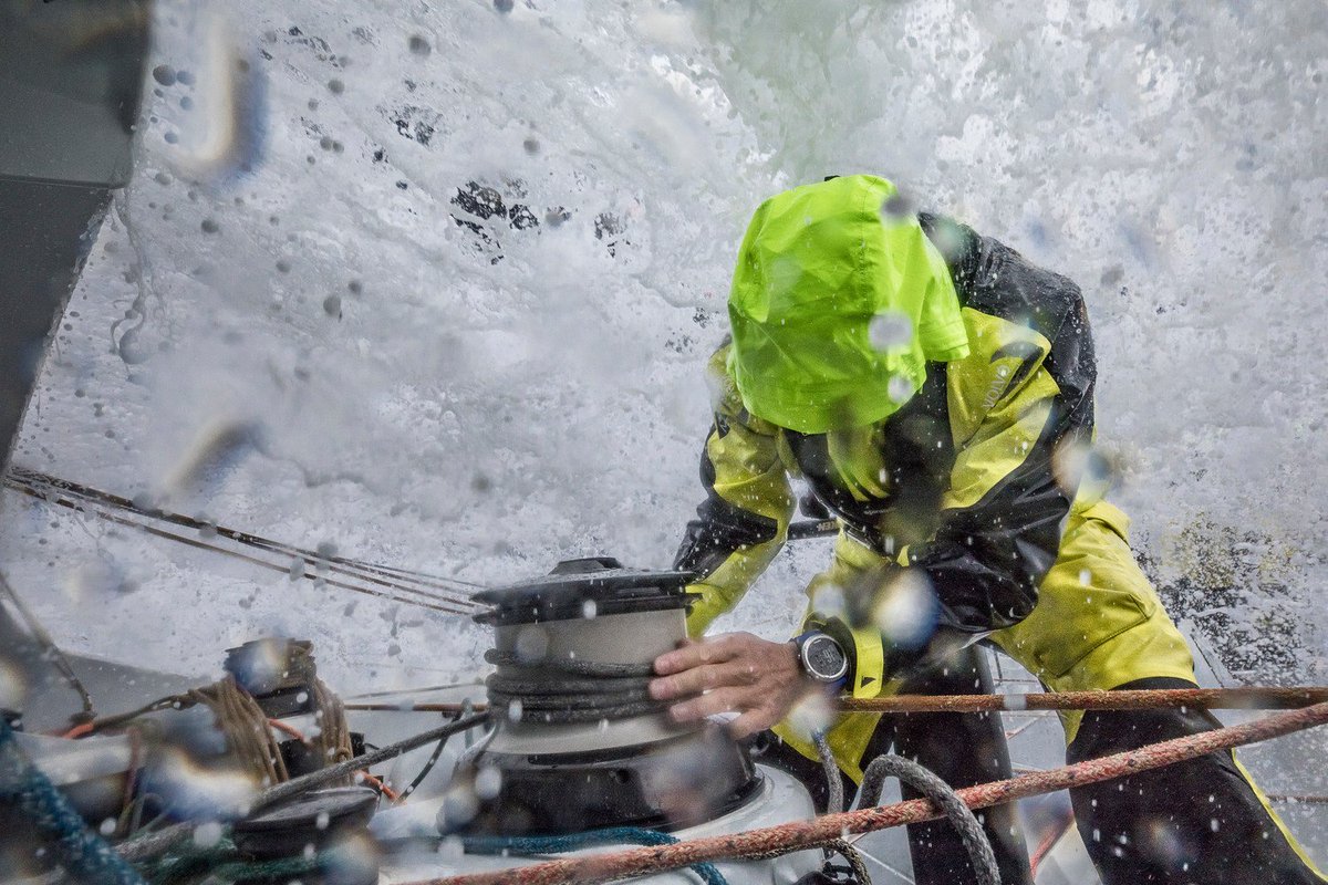 Waves smashing in your face are a constant when you're sailing a @volvooceanrace 🌊🌊. Still fancy a ride⛵? #teambrunel