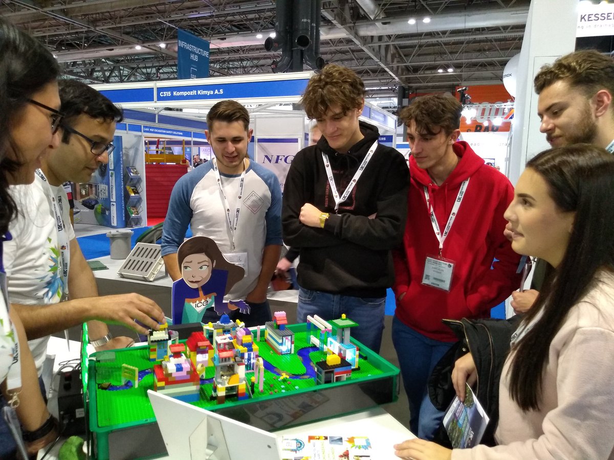 ICE_schools's tweet photo. Thanks for coming to visit today @Gloscol at #UKCW2018  hope you had fun balancing #bridges ! https://t.co/Q8AiiLa9Tz