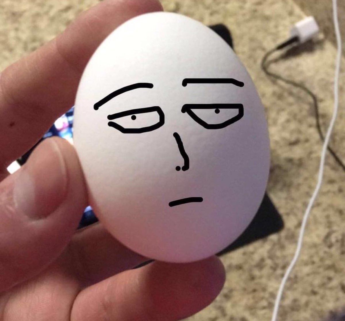 My breakfast this morning creeped me out 

#OnePunchMan
#EggsForBreakfast