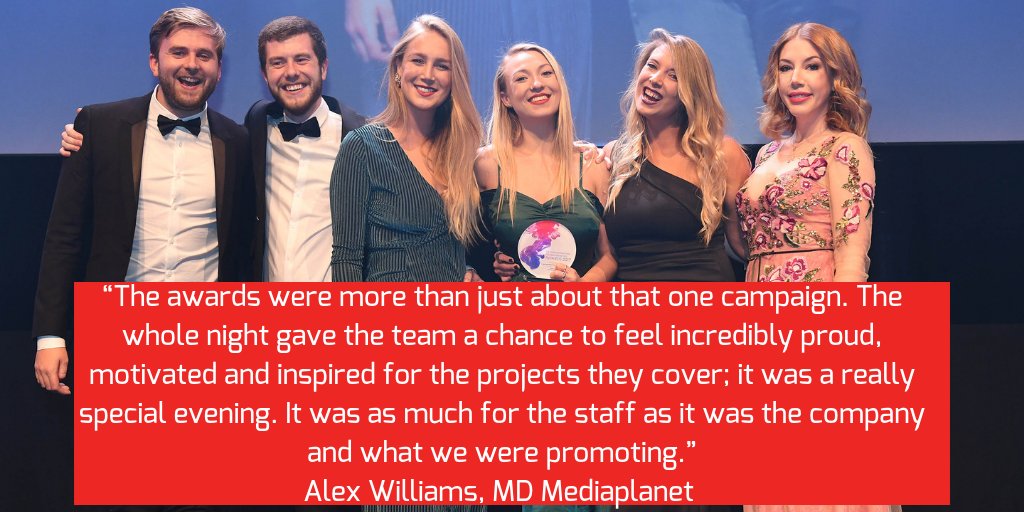 the_cma's tweet photo. Looking for an excuse to bring the team to the International Content Marketing Awards? We spoke to @MediaplanetUK MD Alex Williams about their experience at last years awards. https://t.co/leGCGTZHaC https://t.co/JJQMjdUvZv