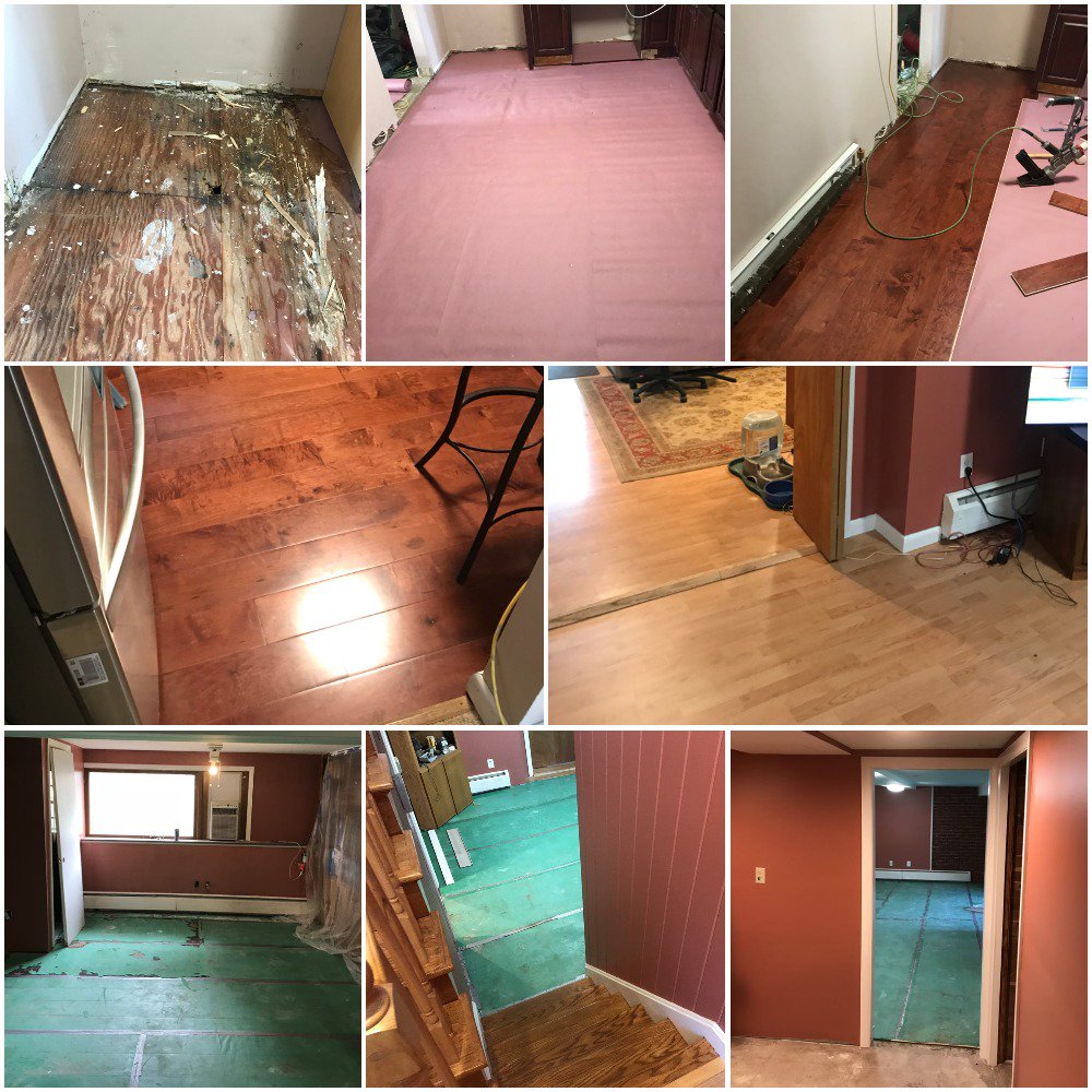 DRS_Cleanup's tweet photo. Transformation Tuesday! A slowly leaking pipe caused water damage to the first floor and the basement at this home! Don't let it be your home! Call Disaster Restoration Services, LLC to join our preventative maintenance plan at 877-280-7961 now! https://t.co/K738S7oECu