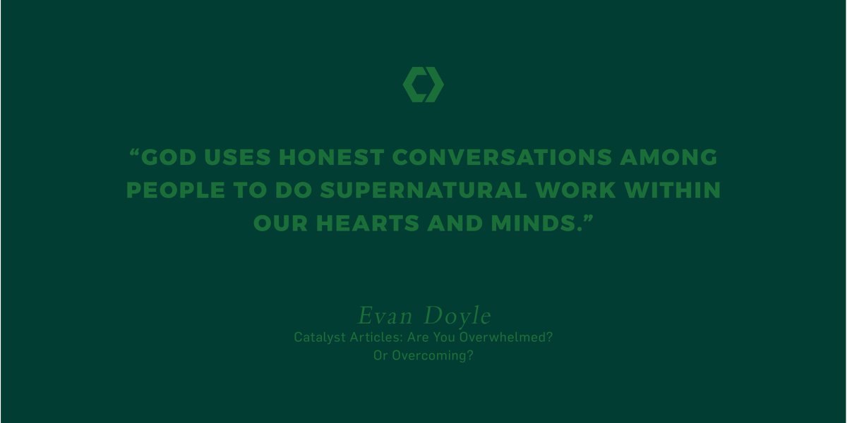 CatalystLeader's tweet photo. "Conversations with people we are care about are transformational." Read our #CatalystArticle by Evan Doyle
https://t.co/lb8e5ao2To https://t.co/svwtKdAoI5
