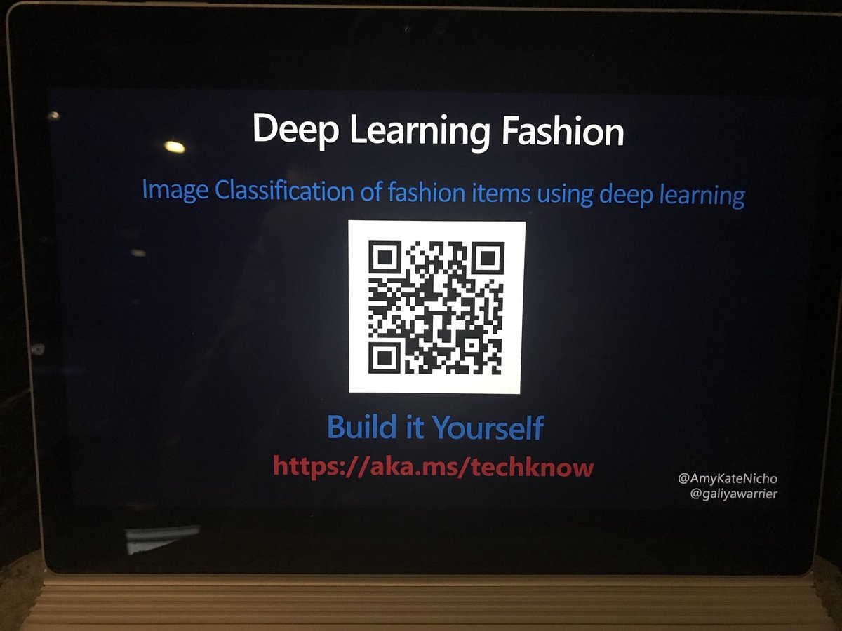 AmyKateNicho's tweet image. People at @TECHKNOWDay working on deep fashion dataset and #customvision service - aka.ms/techknow