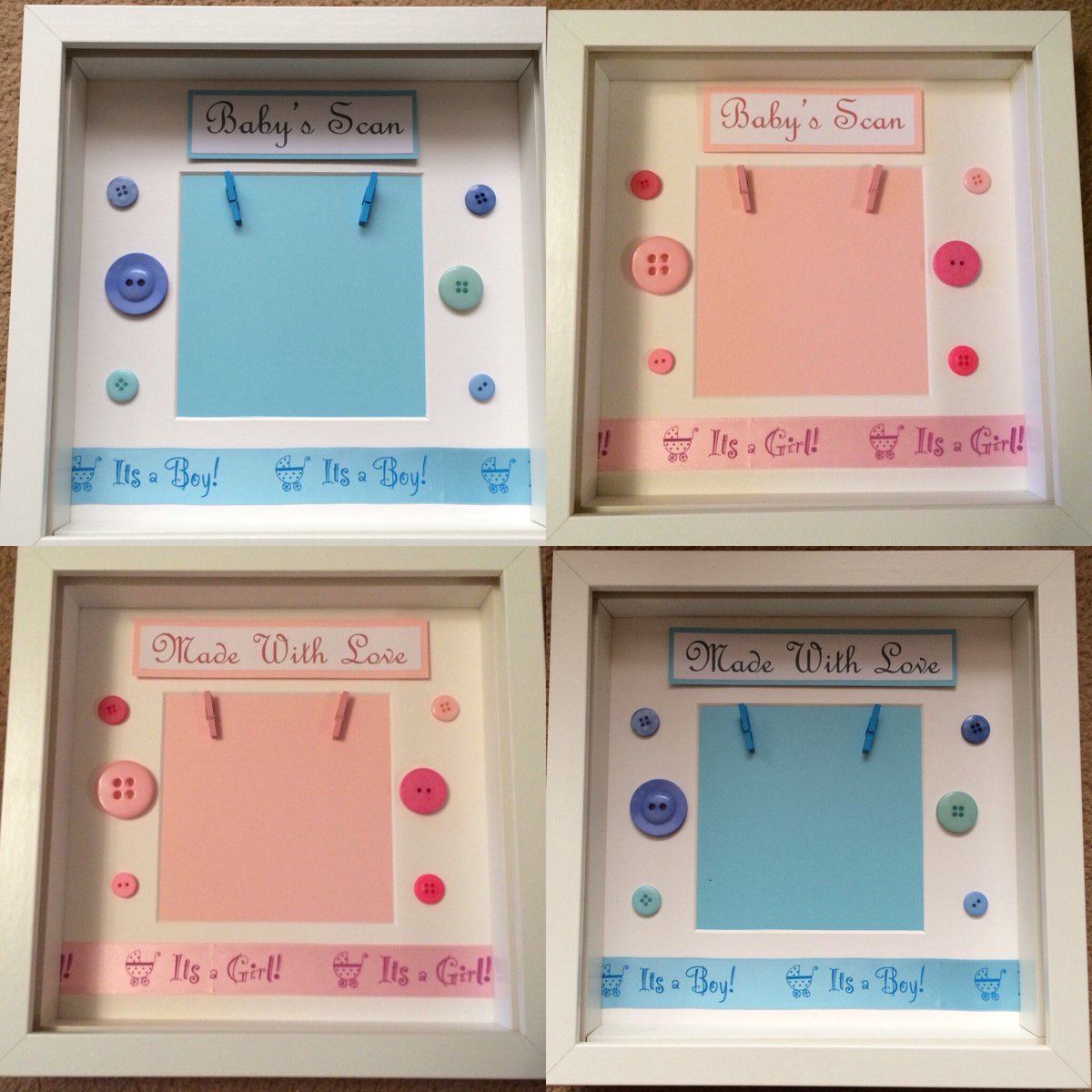 anniesframes's tweet photo. New baby frame 👶💙💗💙💗 @Hobbycraft_SOL @CraftersCompUK @PLBundles  #newbaby #babyscan #itsaboy #itsagirl https://t.co/3IMoeTdsR0