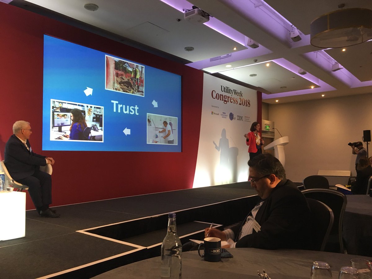 UtilityWeek's tweet photo. Sarah Bentley, chief customer officer at @stwater : “I passionately believe that innovation creates the space for us to move up.” #uwcongress https://t.co/I2WFSZlHRm