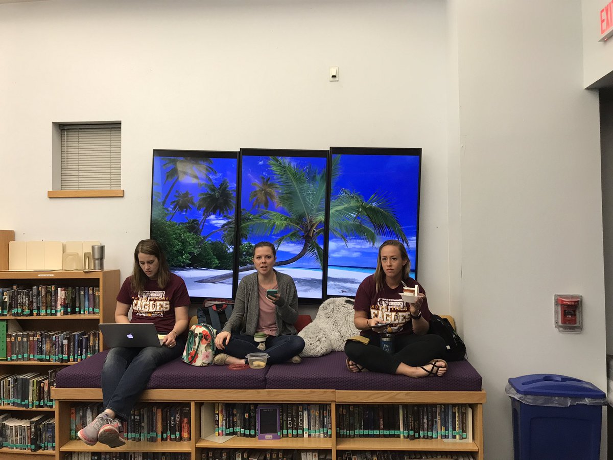 Life’s a beach today for PD at ISMS! #virtualwindow #EagleFlair