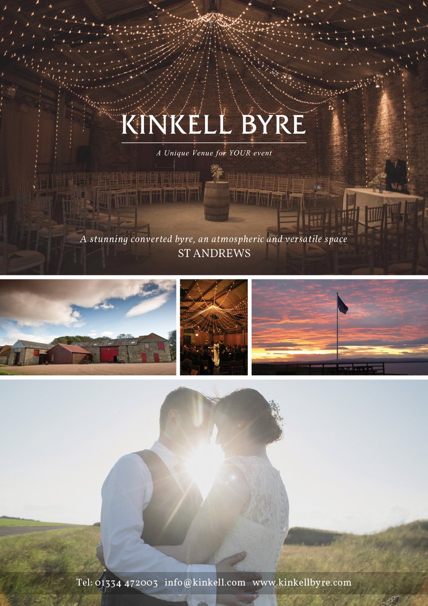 ToHaveToHolds's tweet image. A truly unique Scottish Wedding Barn Venue
Kinkell Byre is more than your average wedding venue; It offers you exclusive hire of a converted barn which is full of character and rustic charm with plenty of room inside and out. Call 01334 472003 or visit kinkell.com