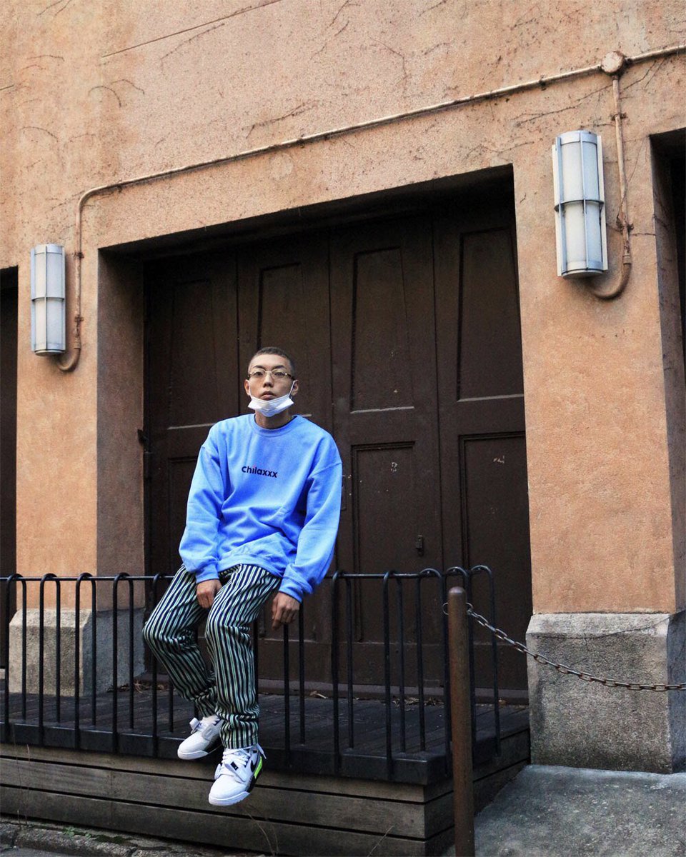 pleasures striped denim