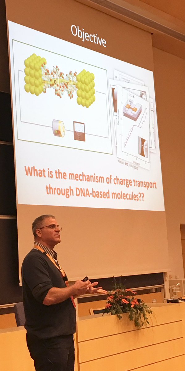 jyuscience's tweet photo. Professor Danny Porath from @HebrewU presented new DNA-based molecules and findings of research. #nsc #nsdays #nanoscience #nanotiede #nano #nanosciencecter #jyunique @uniofjyvaskyla https://t.co/YR1XGdKKhK