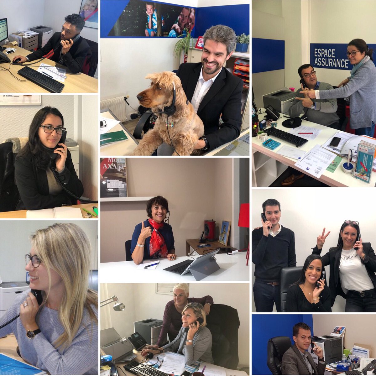 Grande journée de mobilisation des agences #axa IDF accompagnées des équipes Région , un leitmotiv : contacter,servir et conseiller au mieux nos clients ⁦@mbebear⁩ ⁦<a href="/MarieeOlivier/">Olivier Mariée</a>⁩ ⁦<a href="/FKC_1/">F.Koch-Chevalier</a>⁩