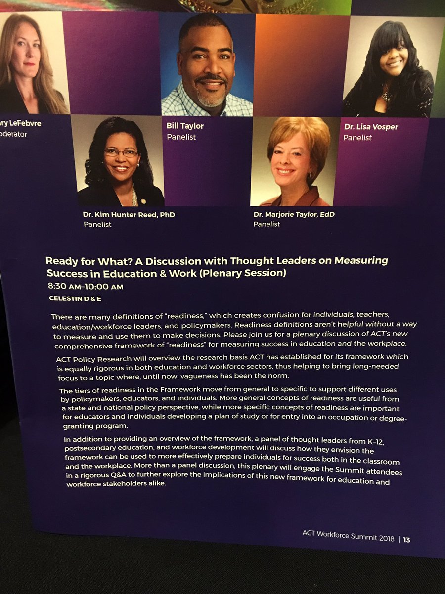SuzanaDelanghe's tweet photo. Exited about the upcoming panel on Measuring Success in Education and Workforce. #ACTWorkforceSummit https://t.co/yF3bZoI1zI