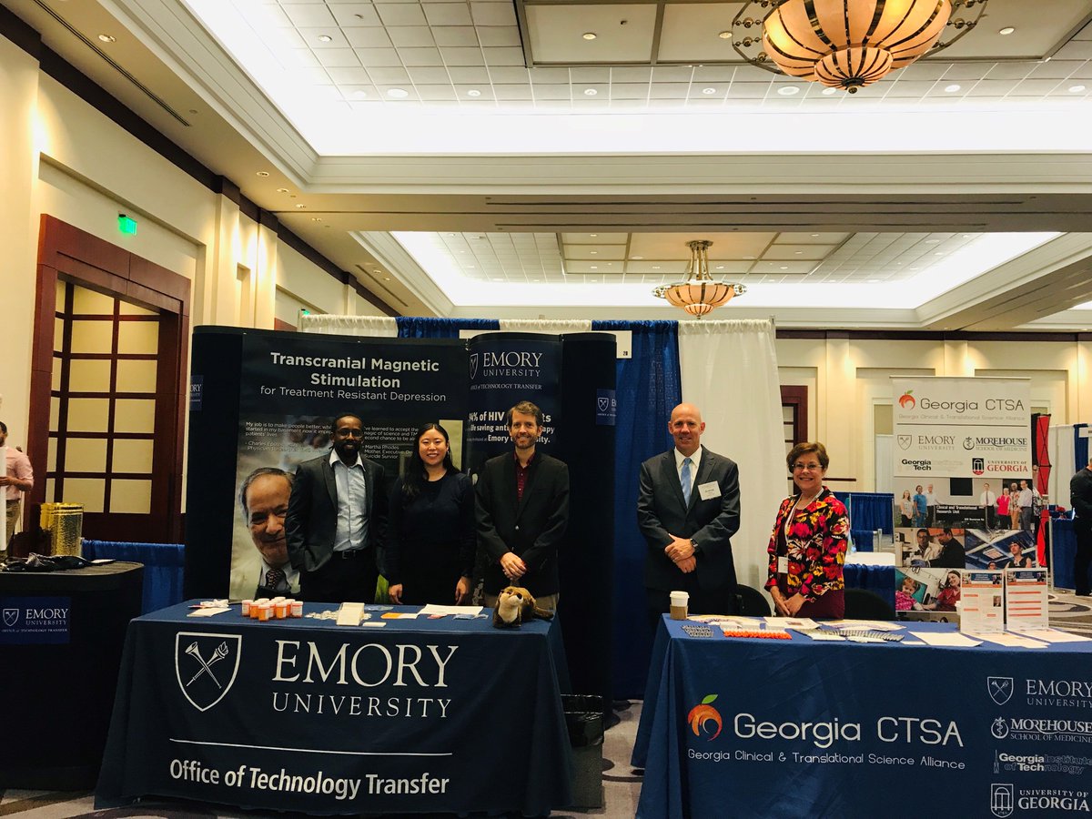 Visit our table at the #GaBioSummit today! Our Coordinating Center navigator is ready to answer any questions along with our friends @EmoryOTT. #conference #exhibit @Georgia_Bio