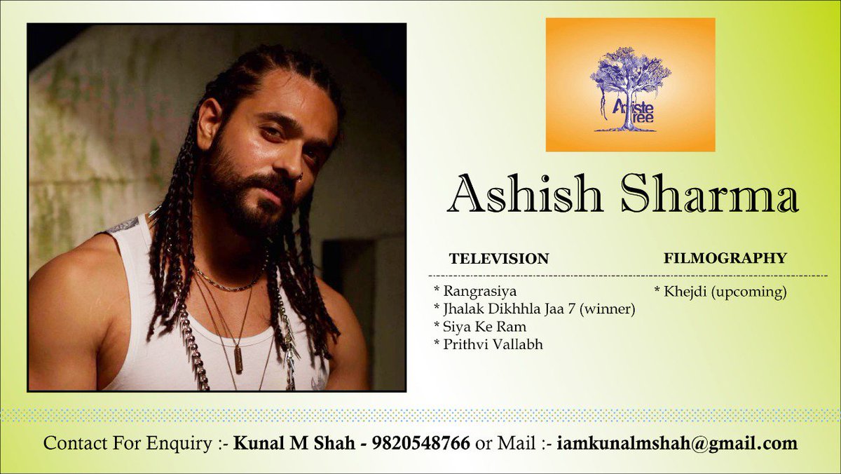 Artistetree's tweet photo. Our Talent #AshishSharma Celebrity Management Agency #ArtisteTree #KunalMShah #kunalmshahcastingagency #CastInTime https://t.co/r3aQb1xm74