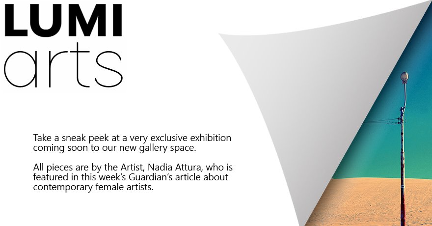 ArtsLumi's tweet photo. We have an exclusive exhibition coming soon by Artist, Nadia Attura. 'Desert Dreams' is featured in this week's @guardian article about contemporary female artists - https://t.co/i4ciu0fq99 #contemporary #femaleartists https://t.co/gYJJSODMS5