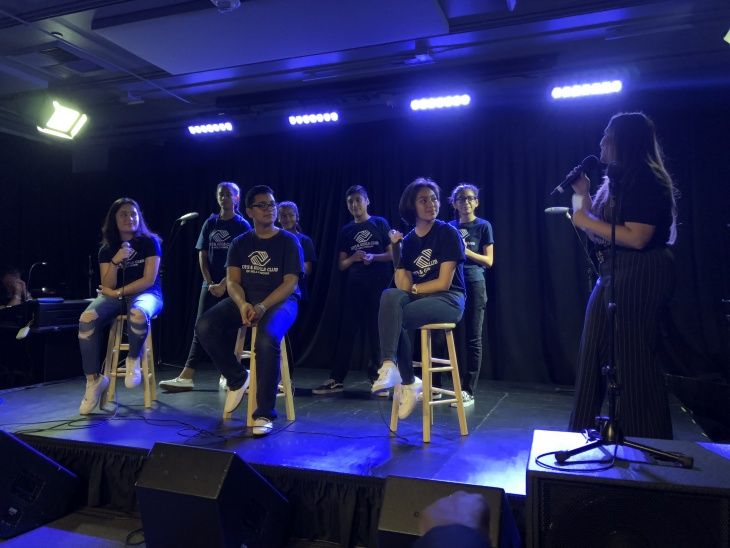 LAist's tweet photo. This is what bullying sounds like — LA teens make an EP about not being a jerk https://t.co/wtkyOYuttx https://t.co/pUP7GtT5iS