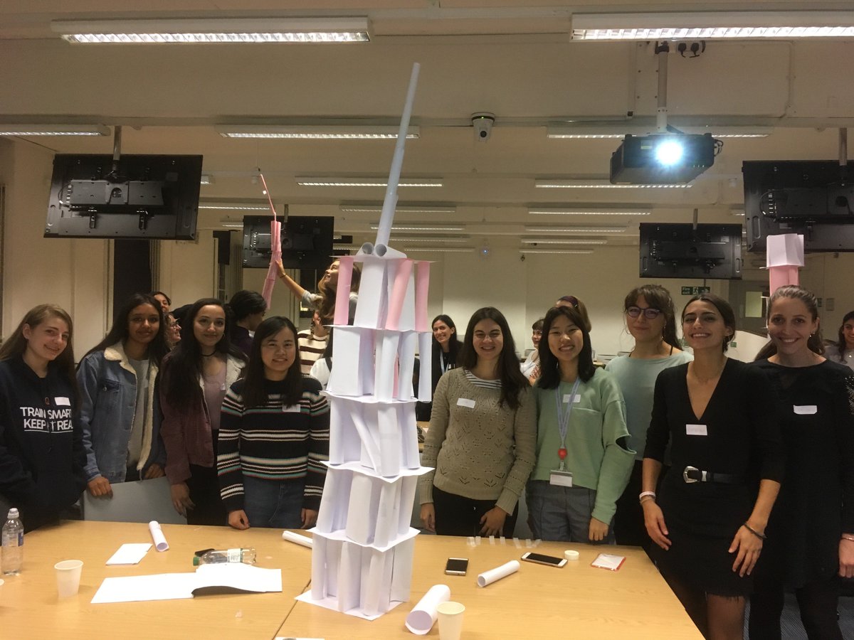 KingsNMES's tweet photo. Check out the engineering challenge pictures from the @KCLWISTEM Welcome Event last week! Keep a look out for all our exciting events this week for #WomenInScienceWeek2018! #KCLWiSTEM #WomenInSTEM #NMSWinS https://t.co/ltTQ85Qg06