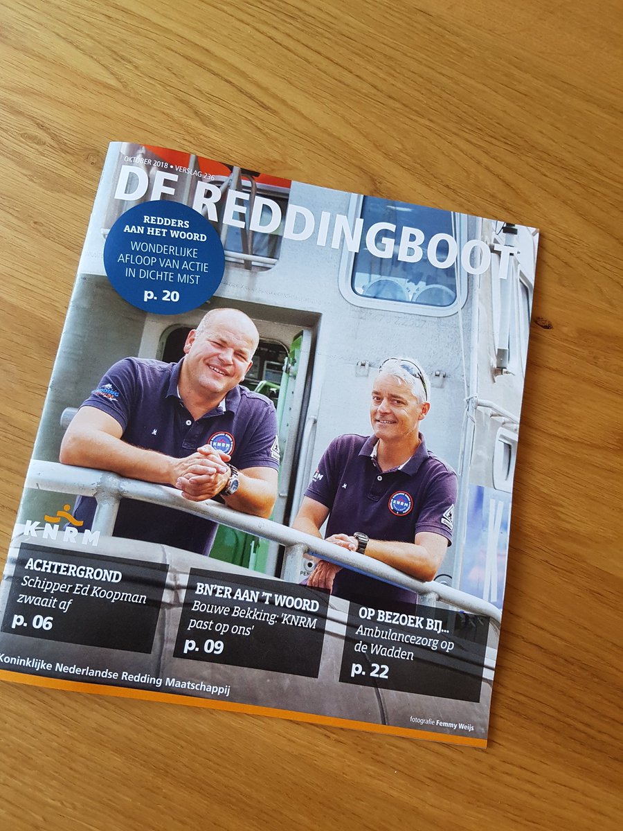 KNRMUrk's tweet photo. Iedereen weer veel leesplezier #dereddingboot #KNRM https://t.co/HvMRyIvHVw