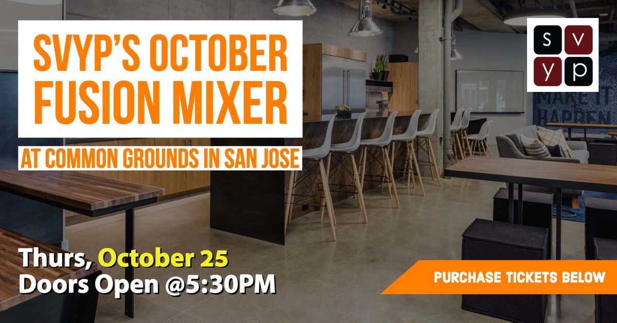 Join our Fusion Mixer on Thursday, 10/25 in downtown San Jose! - mailchi.mp/5b95fe936091/s…