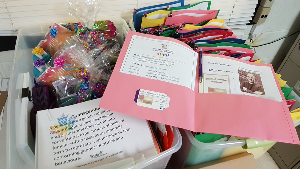 vpsw621's tweet photo. Final prep day for our #Pride2018 Inclusive Communities Regional Conference. @egalecanada leading the educational sessions. @wpo @inclusionNL @JohnMichaelFinn @WesternPrideNL @VOCMNEWS https://t.co/IC7T7te9Dp