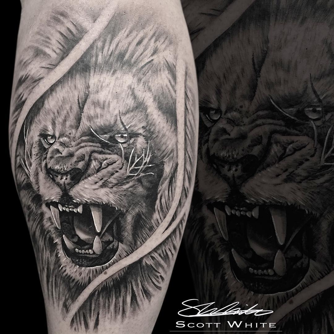 Recent work by Scott! 🦁 @MonumentalInk 

monumentalink.co.uk/scott-white-ta…

#blackandgreyrealism #tattoorealistic #artistsoninstagram #tattooist #lion #liontattoo #cat #animal #animaltattoo #legtattoo #blackandgreyartist  #roar #ink #art #love #artist #tattoo #colchester #essex