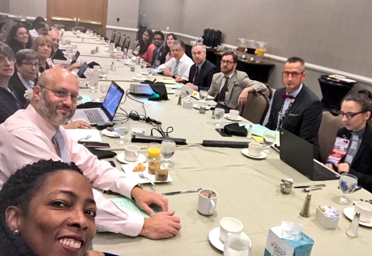 tilimd's tweet photo. @aafp @NYSAFP Delegation reviewing reference committee reports during early morning caucus. #FMinNY https://t.co/wpiB4IDTd8