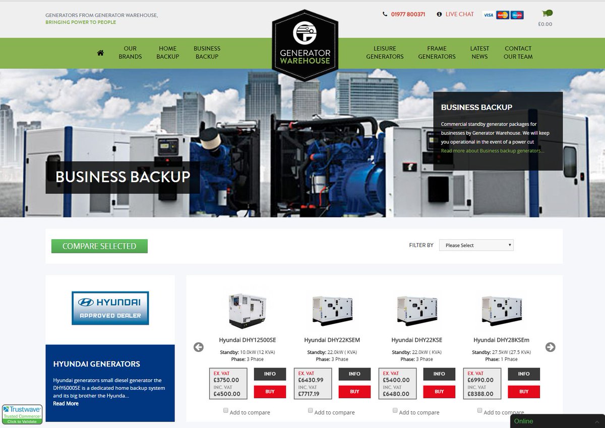 GenWarehouse's tweet photo. Are you suffering with a power cut in Ryedale? We can supply backup generators for your home or business. See: https://t.co/6CNRwZVbwK or call us on 01977 800 371 https://t.co/5h9EExI4hl